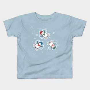 Snow Angel Penguins Kids T-Shirt